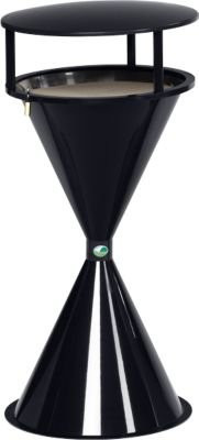 Probbax Standascher mit Dach und Bodenronde aus Kunststoff und Aluminium in Anthrazit, Höhe: 90,0 cm, Breite: 45,0 cm, Tiefe: 6,1 cm - Bild 1