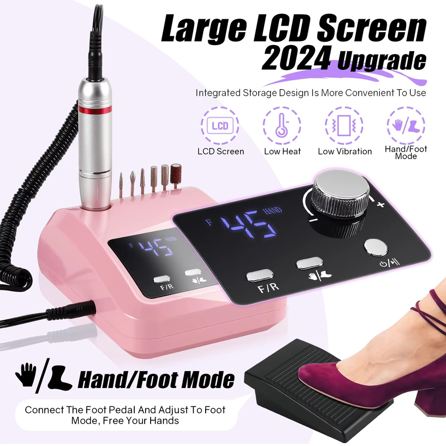 DianaBeauty Nagelbohrmaschine mit LCD-Bildschirm, 30W, Unisex - Bild 2