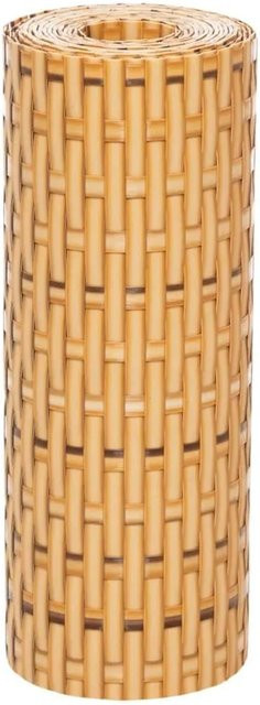 vidaXL Balkon-Sichtschutz aus Poly Rattan, 10 Stück, Hellbraun, B: 255 cm, H: 19 cm - Bild 1