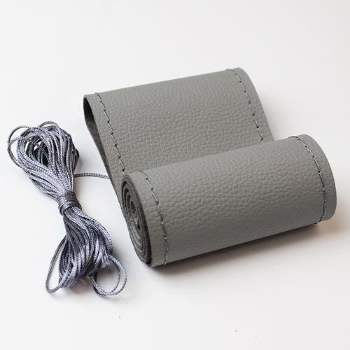 Bag In Love Lenkradabdeckung aus weichem Kunstleder in Grau, Durchmesser: 38 cm - Bild 1