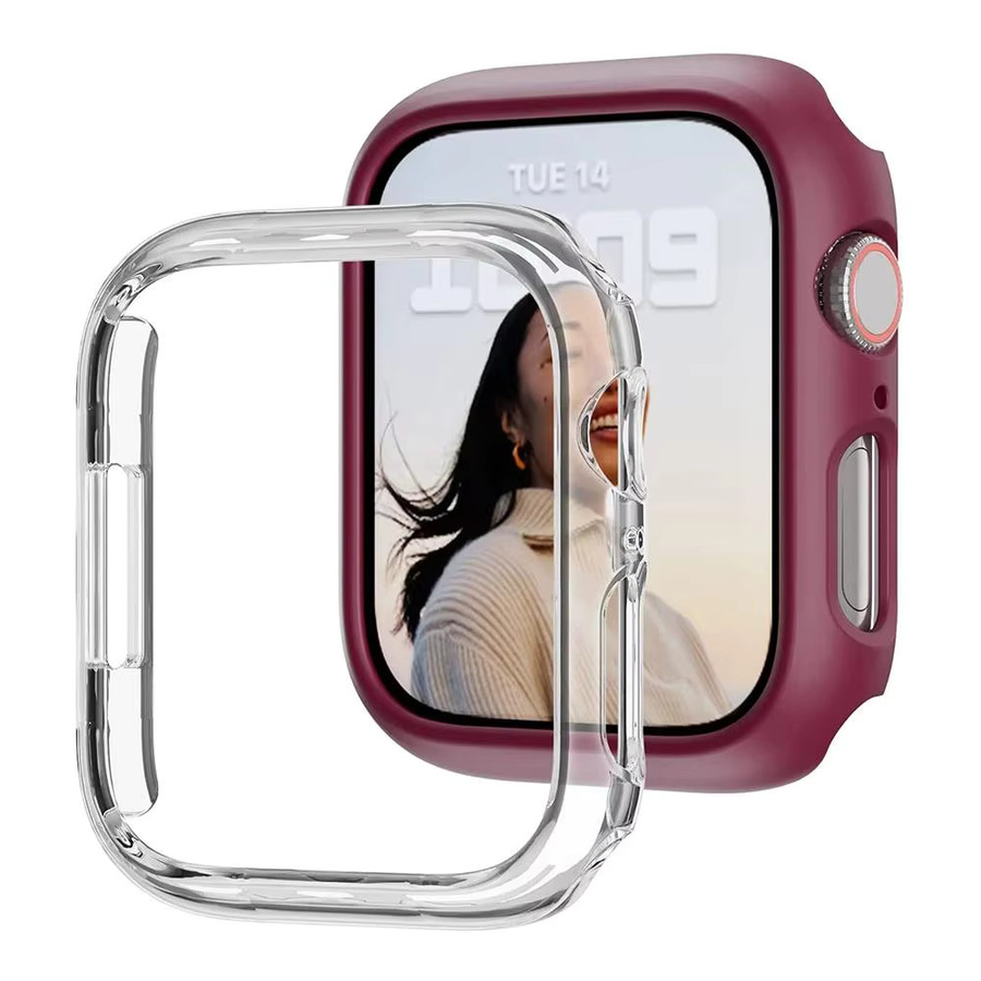 Apple Watch Abdeckung, Kunststoff, Silber, Unisex - Bild 1