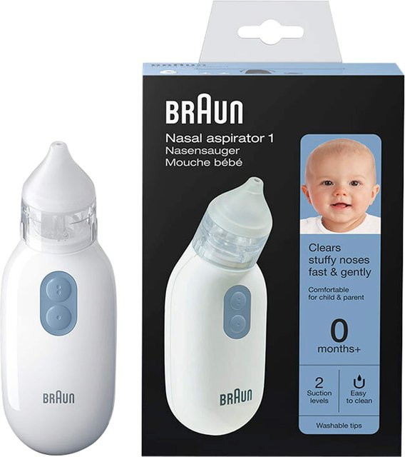 Braun Elektrischer Nasensauger BNA100EU in Weiß mit Tragegurt - Bild 2