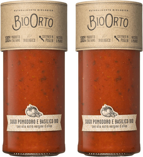 Bio Orto Tomatensauce mit Basilikum Bio 2 x 550 g - Bild 1