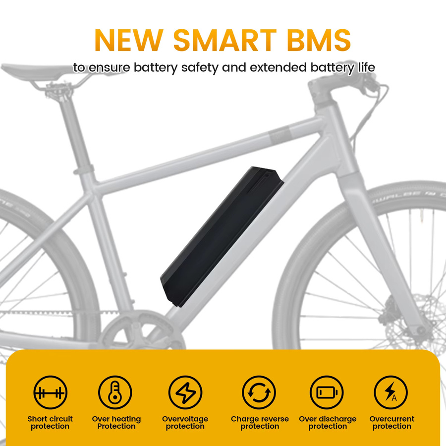 Eahora Reention Dorado E-Bike Akku 48V 14Ah in Schwarz für Ncm Moscow und AM100 Troxus elektrische Fahrräder - Bild 4