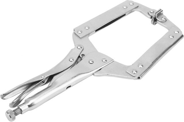 Multifunktions-Feststellzange C-förmig von TOMTOP JMS aus Edelstahl in Weiß und Silber, 14 Zoll Schnellspanner für Holzbearbeitung und Schweißen - Bild 1