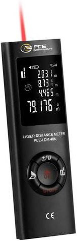 PCE Instruments Laser Entfernungsmesser PCE-LDM 40N in Schwarz mit Pythagoras-Funktion und Akku - Bild 1