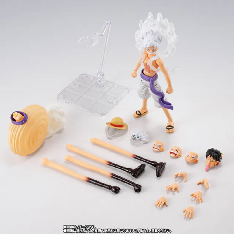 Bandai Soul Limited SHF Monkey D. Luffy Gear 5 Figure aus One Piece in Weiß - Bild 1