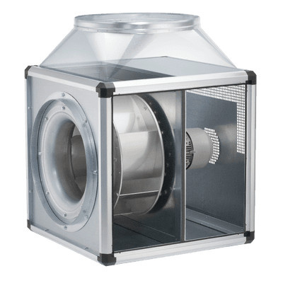 Helios Radiallüfter Gigabox GBD 500 4 4 T 120 in Silber, temperaturbeständig bis 120 Grad Celsius, 3-Ph 50Hz regelbar - Bild 1