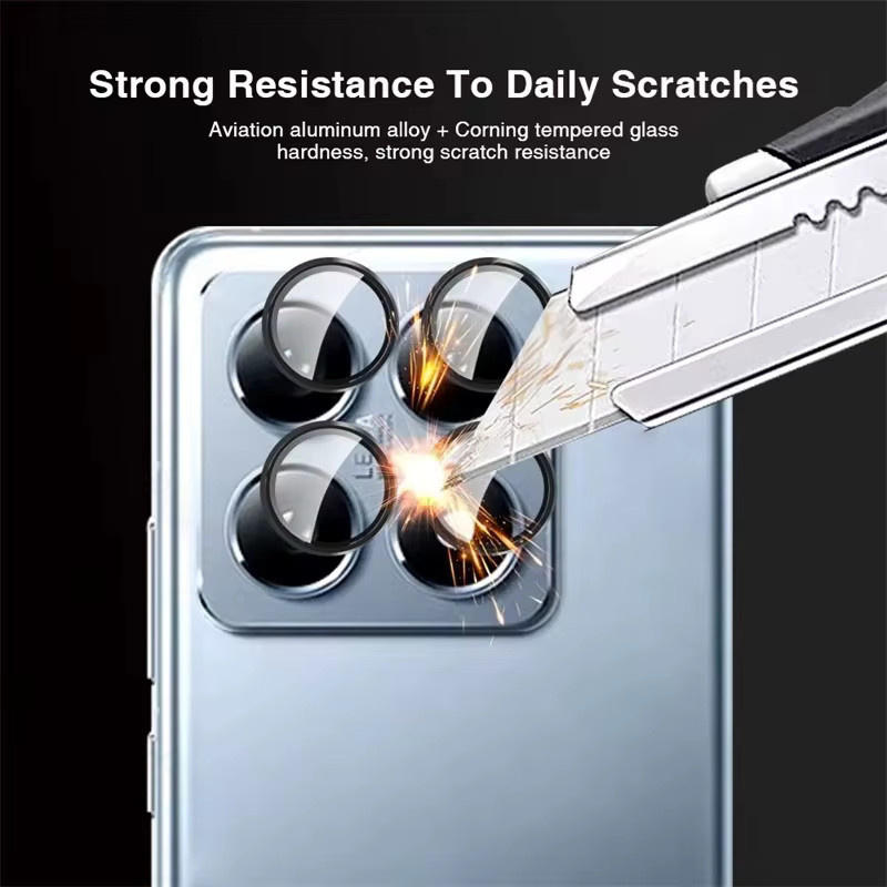 HD Metall Kamera Schutz Glas Abdeckung für Xiaomi 15T Pro 14T 13T Pro, Kratzfester Metall Objektiv Ring in Schwarz - Bild 2