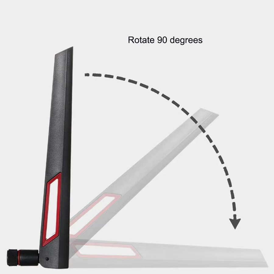 FRHY WLAN-Antennenverstärker Dual-Band 2,4GHz und 5,8GHz mit 12dBi Gewinn in Schwarz mit RP-SMA und SMA Steckern für Router und PC - Bild 4