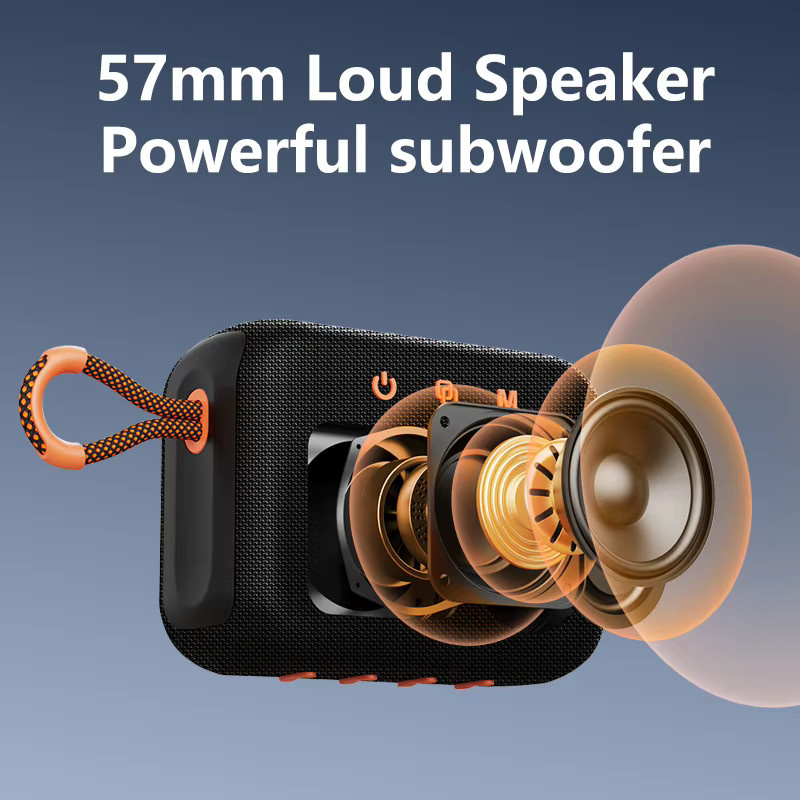 Zealot S75 Tragbarer Bluetooth Lautsprecher mit 10 W Subwoofer, Wasserdicht IPX6, 3000 mAh, Schwarz oder Gelb - Bild 2