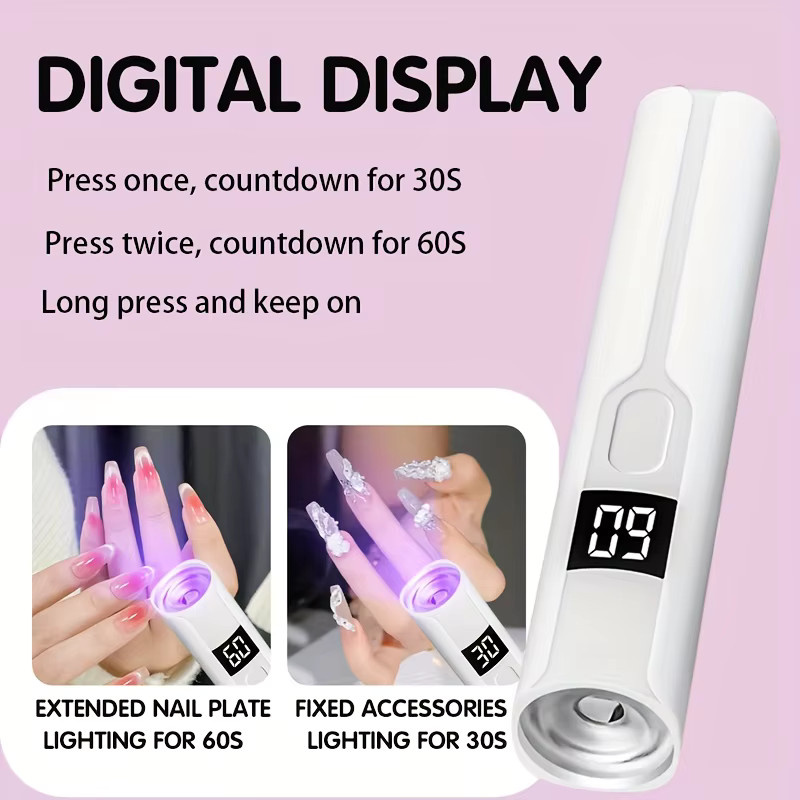 NEWBIRTH UV-LED-Nagellampe mit Display, wiederaufladbar, Unisex - Bild 3