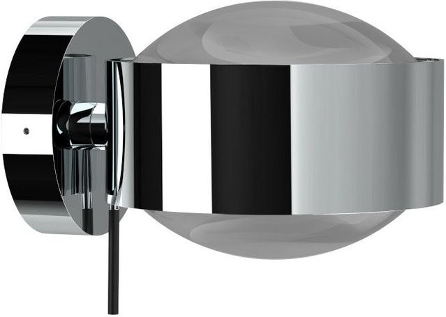 Top Light Puk Maxx Wall LED-Wandleuchte in Chrom mit matter Glaslinse und warmweißem Licht (2700K) - Bild 1