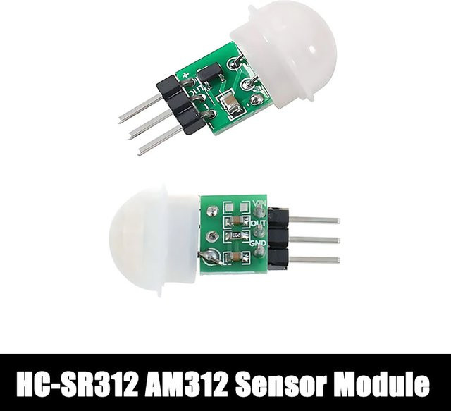 DIYmall HC-SR312 AM312 Mini PIR Bewegungssensor Modul Infrarot-Körperinduktionsdetektor Weiß für Arduino DC 2,7V bis 12V - Bild 1