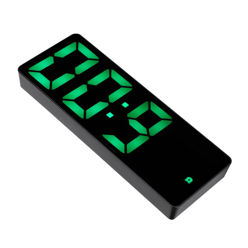 Digitaler LED-Spiegelwecker von GoolRC in Schwarz mit minimalistischem Design - Bild 2
