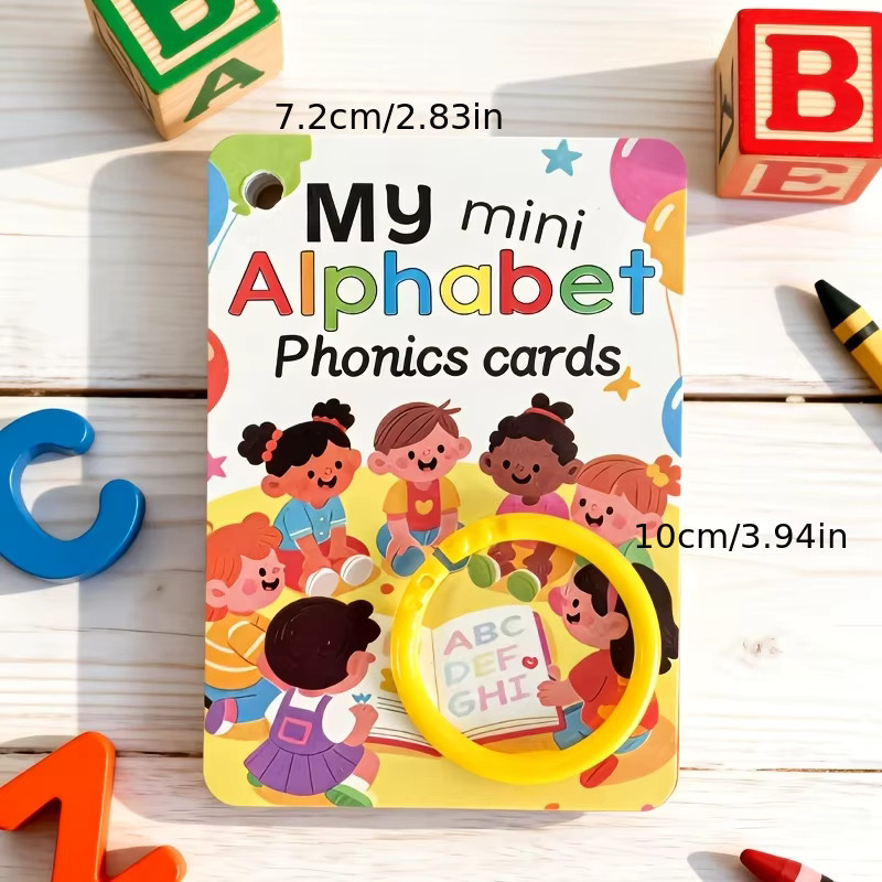 Farbige Tier-Alphabet-Lernkarten für Kinder mit 26 englischen Alphabetkarten zur frühkindlichen Bildung in Mehrfarbig - Bild 2