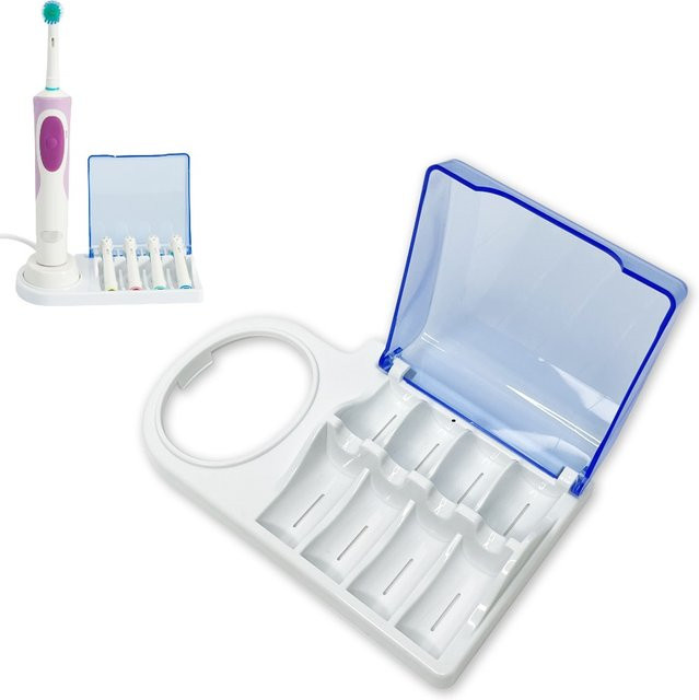 HDSAL Zahnbürstenkopfhalter für Oral B elektrische Zahnbürsten, Badezimmer Zahnbürstenständer mit Ladeloch, Weiß - Bild 1