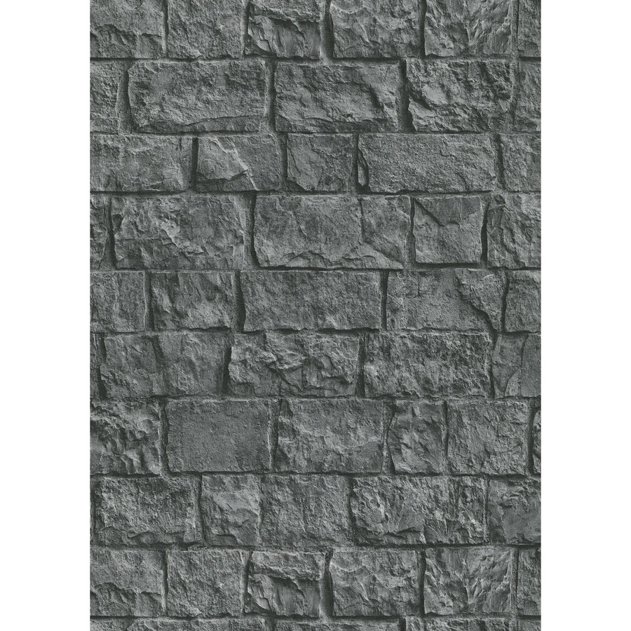 Erismann Vliestapete Stones Dunkelgrau 10,05 m x 0,53 m - Bild 2