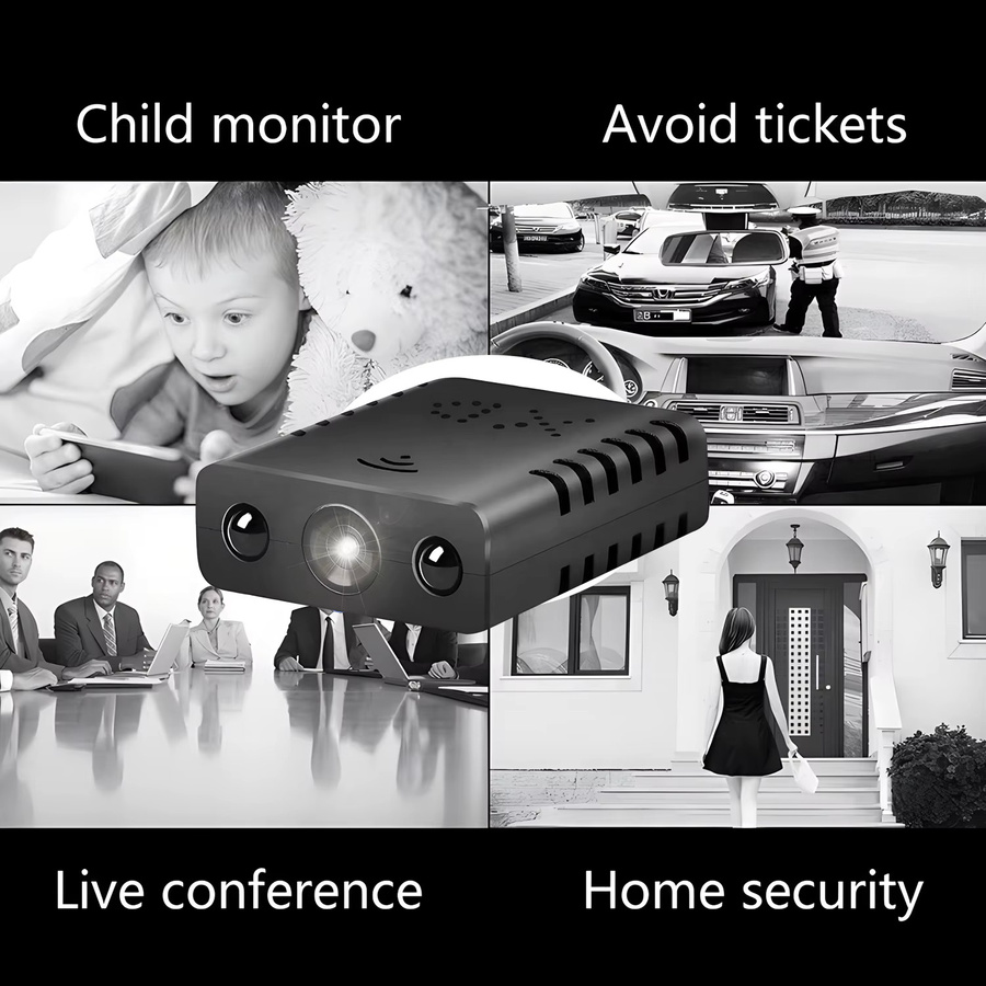 BESY XD Smart Camcorder Mini Kamera HD 1080P mit WiFi und 2,4G Wireless in Schwarz - Bild 4