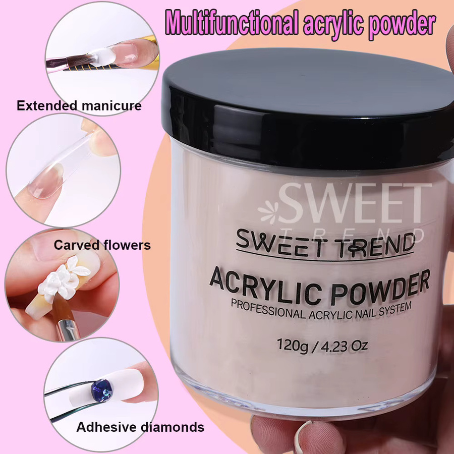 SWEET TREND Acrylpulver für Nagelverlängerung, 120g, Glitzerpulver - Bild 3