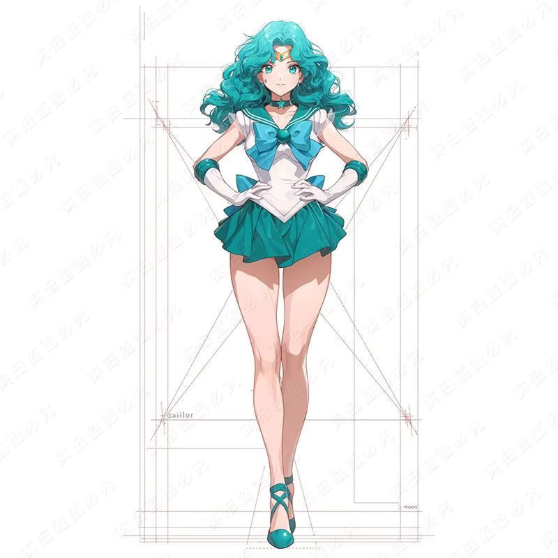 Sailor Moon Acryl Standfigur Tsukino Usagi und Hino Rei von Bandai als Anime Figur für dein Kinderzimmer - Bild 1