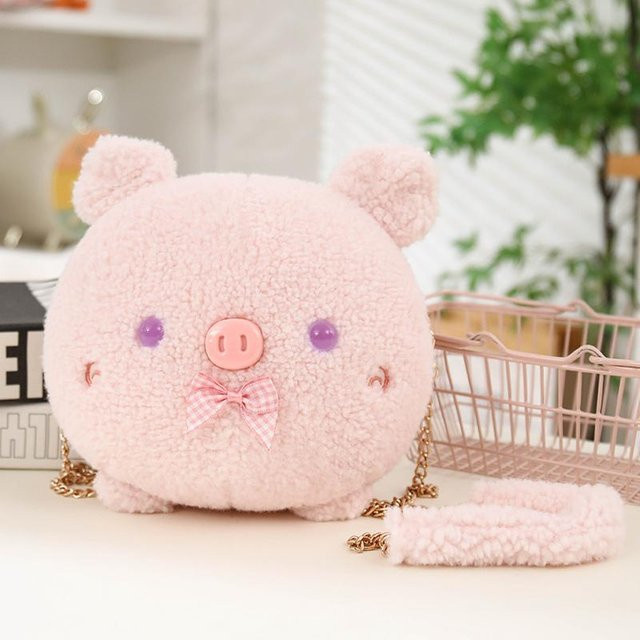 Yiran toy Umhängetasche Plüsch, Hase/Schwein/Lamm, 20cm, Unisex - Bild 1