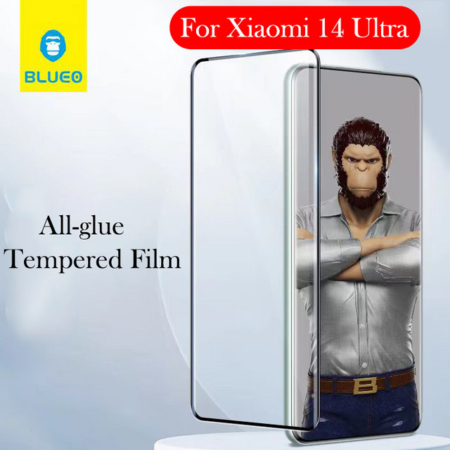 Blueo Displayschutzfolie aus gehärtetem Glas für Xiaomi 14 Ultra und Xiaomi 14 Ultra Pro in Transparent - Bild 1