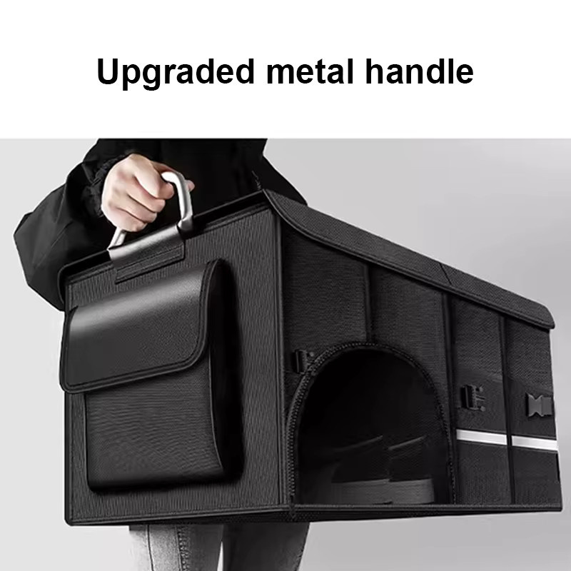 SEAMETAL faltbare Kofferraum-Aufbewahrungsbox aus wasserdichtem Oxford-Gewebe in Schwarz, 110 l Volumen - Bild 2