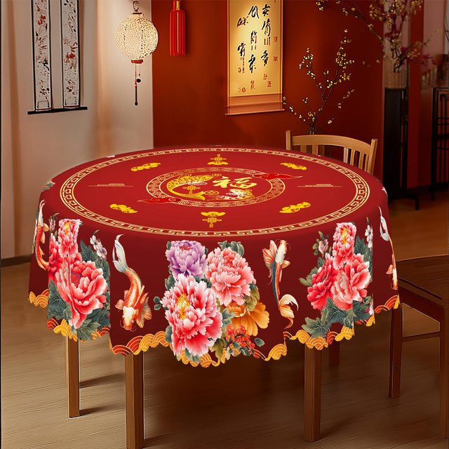 Wasserdichte rechteckige Tischdecke von JMG Household Supplies mit USA Flaggen-Design in Rot und Blau, B/T: 152 x 220 cm - Bild 1