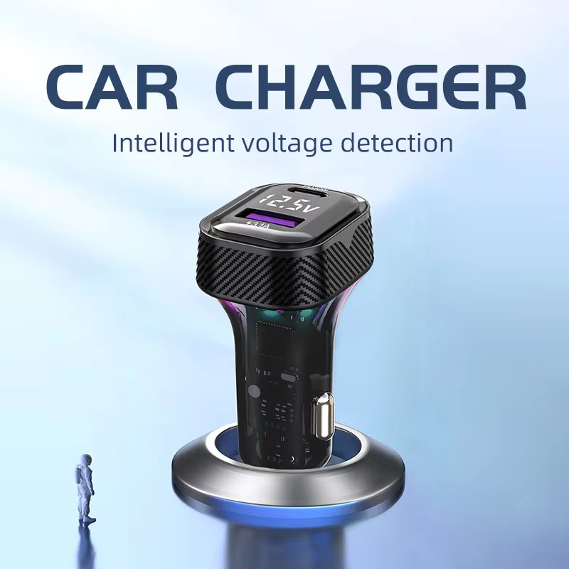 Schnellladeadapter für das Auto mit USB-C Anschluss 30W in Schwarz für 12V und 24V Fahrzeuge - Bild 2