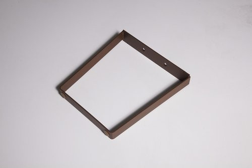 dieda Bankuntergestell V-Form aus Stahl in Braun mit Rostoptik, B: 40,0 cm, H: 7,0 cm, T: 3,55 cm - Bild 2