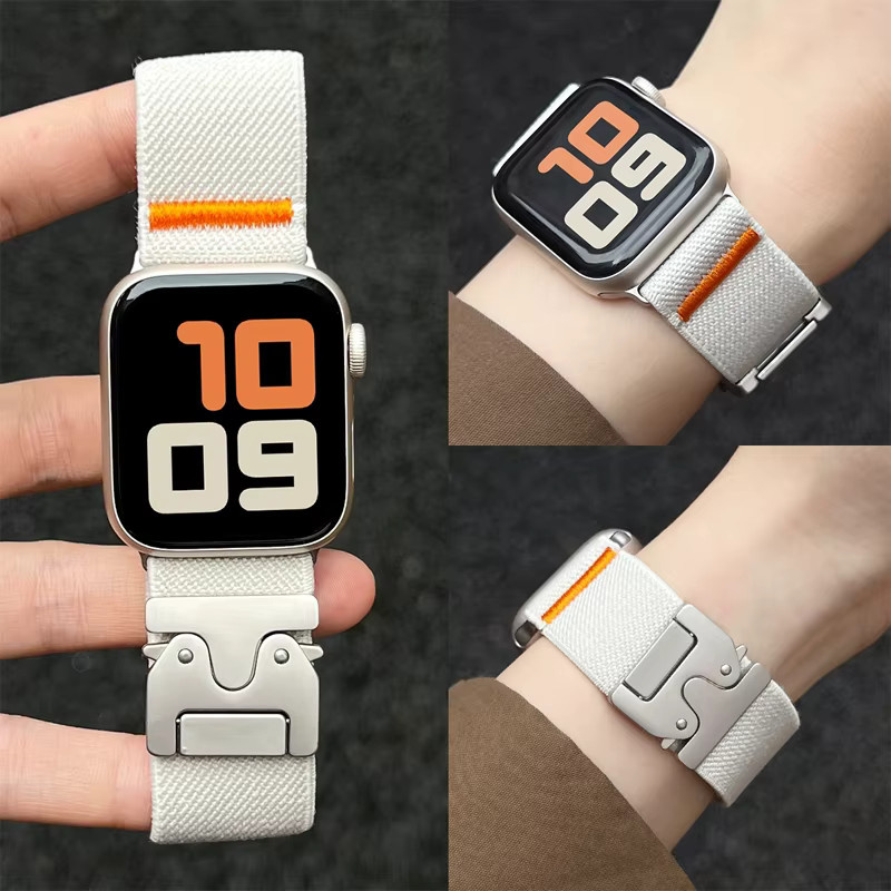 PEO Uhrenarmband Nylon, elastisch, Apple Watch kompatibel - Bild 4