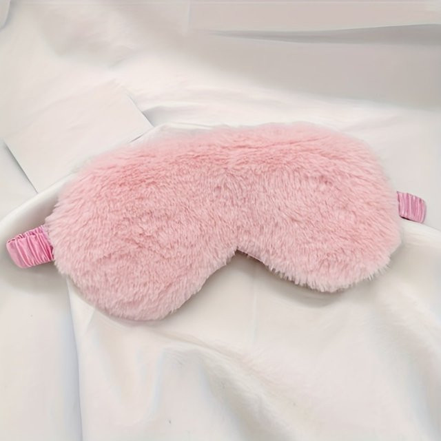 Plüsch-Augenmaske, Unisex - Bild 1