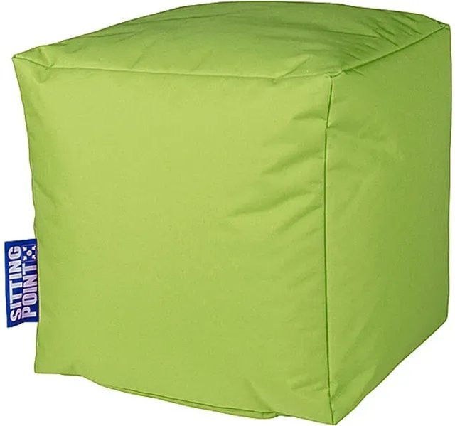 Sitting Point Hocker 60 in Grün mit Polyesterbezug und EPS-Perlenfüllung - Bild 1