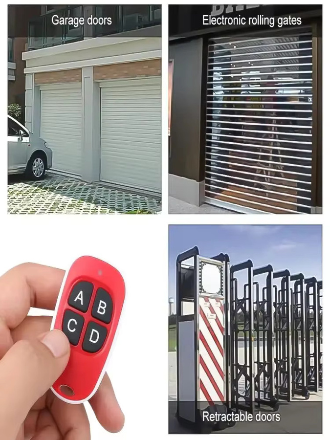 FunnyShield Universelle 433MHz RF-Fernbedienung als 4-Tasten-Duplikator-Controller in Schwarz - Bild 7