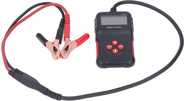 Igeteck Autobatterietester 12V Ladesystem Analysator für LKW, Schiff, SUV und Motorrad, Schwarz, 100 CCA bis 2000 CCA - Bild 1