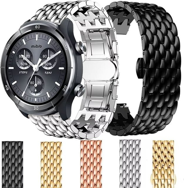 Mibro Uhrenarmband Edelstahl, Silber, Unisex - Bild 1