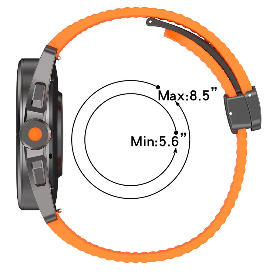 YEELUSEE Uhrenarmband Silikon, Magnetschlaufe, Starlight, Unisex - Bild 3