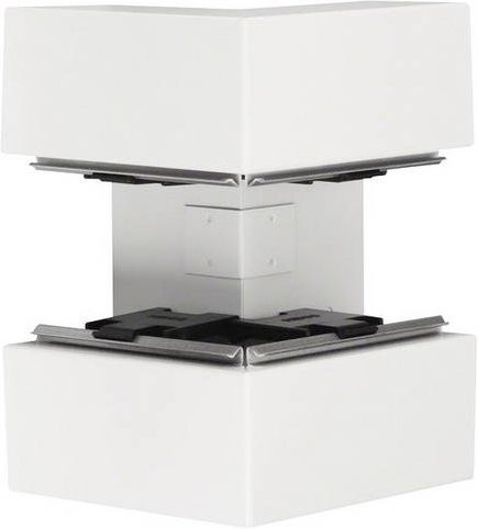 Hager Außeneck BRS6521039016 Weiß, B/T: 21,0 x 6,8 cm - Bild 1