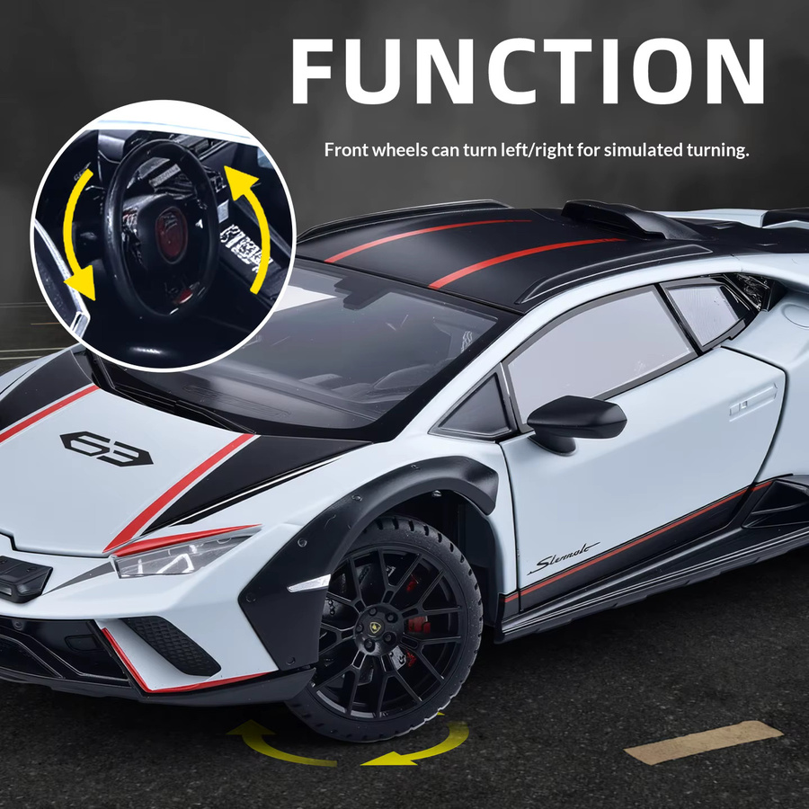 Maisto Lamborghini Huracán Modellauto, 1:24, Weiß, Metall - Bild 4