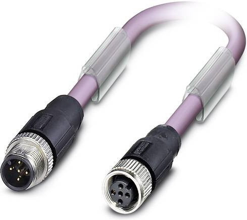 Phoenix Contact 1534795 Sensor-Aktor-Datensteckverbinder M12 Stecker gerade Buchse gerade 2,50 m - Bild 1