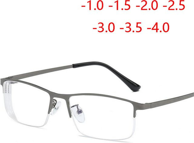 GSjiaxin Korrektionsbrille, Halbrand, Quadrat, Kunststoff, Unisex, Blau, Grau - Bild 1