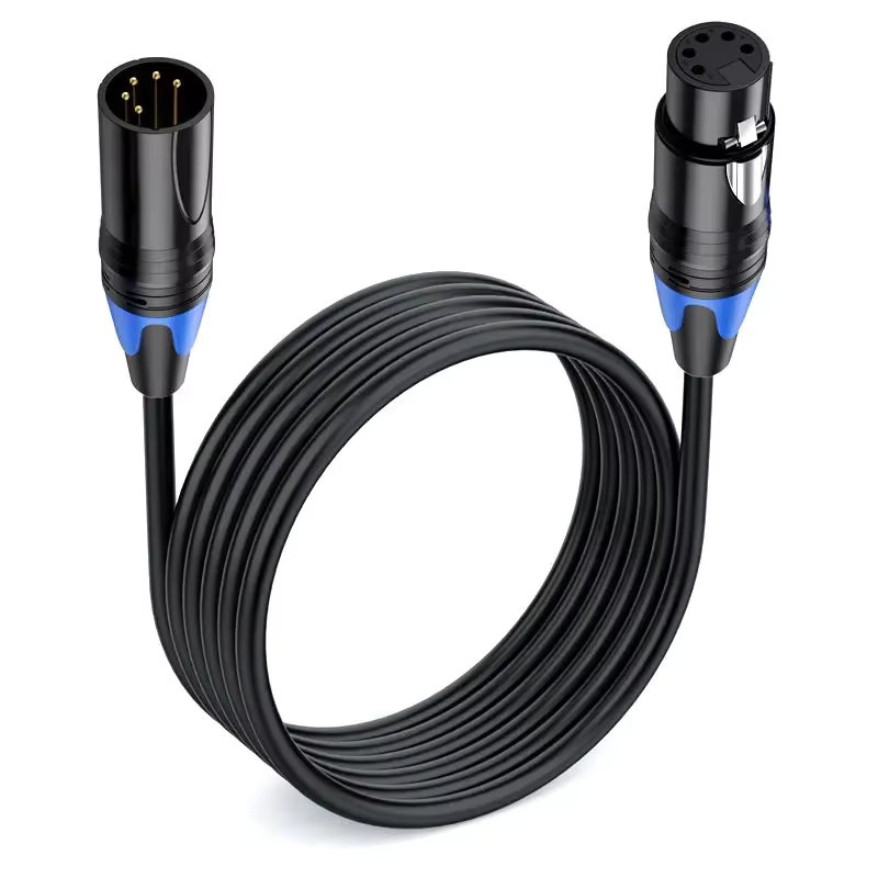 BSN XLR 5-Pin 5-adriges Audio-Verbindungskabel Stecker-zu-Buchse in Schwarz - Bild 5