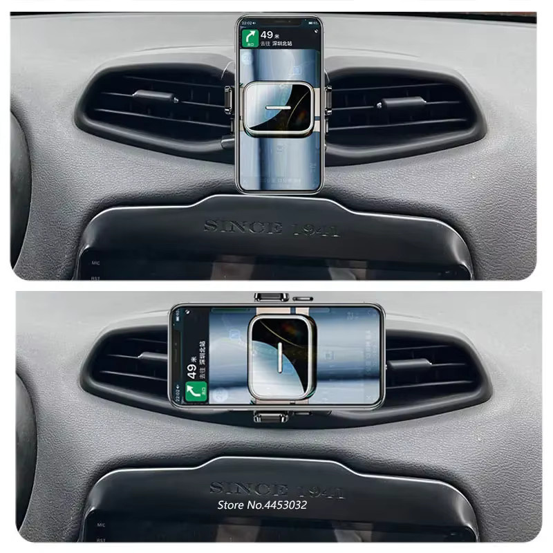 Drehbarer Smartphone-Halter für BMW 3er F30 F31 (2013-2019) für die Lüftung, Schwarz - Bild 3