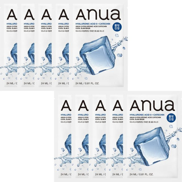 Anua 8 Hyaluronsäure Catechin Maske, 24 ml, für empfindliche Haut - Bild 1