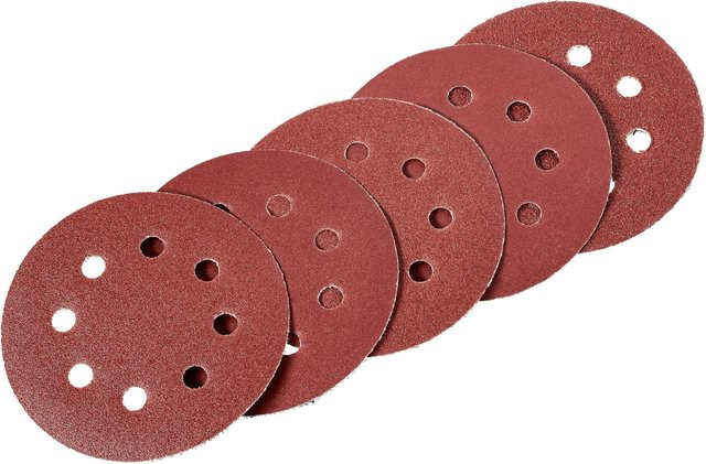 LUX-TOOLS Schleifauflagen-Set Comfort für Exzenterschleifer Ø 115 mm, 5-teilig, für Holz und Metall - Bild 1
