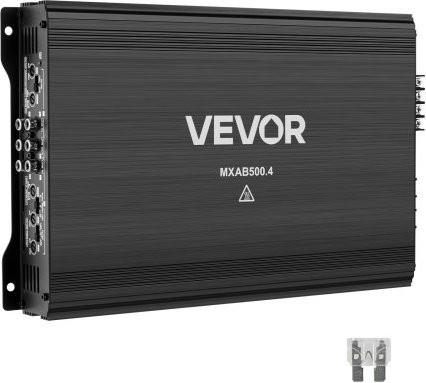VEVOR 4-Kanal Autoverstärker Klasse AB in Schwarz, überbrückbarer Hochleistungsverstärker mit max. 4 x 250 W an 4 Ohm / 4 x 500 W an 2 Ohm für SUVs, Pickups und Geländewagen - Bild 1