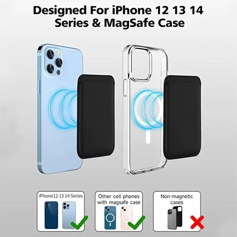 VIKEFON Leder-Brieftaschen-Hülle mit Magnet und Kartenhalter für iPhone 15, 14, 13, 12 Pro Max in Schwarz oder Grün - Bild 4