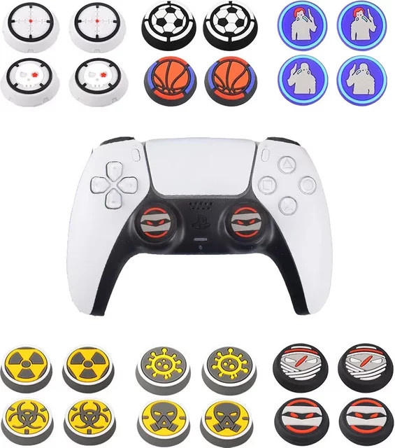 Silikon Daumen Stick Griff Kappe und Joystick Abdeckung für Sony PlayStation, Xbox und Nintendo Switch Pro Controller - Bild 1