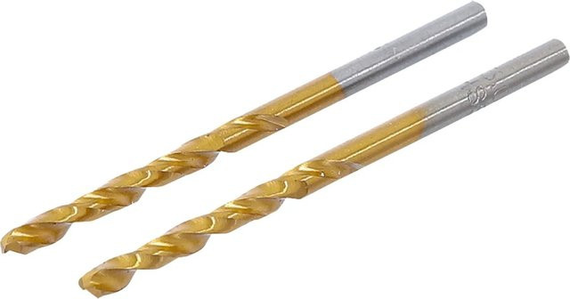 BGS Spiralbohrer HSS G Titan Nitriert Gold 3,0 mm 2-teilig - Bild 1